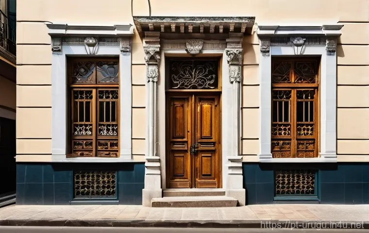 우루과이의 전통 가옥 스타일 - **Prompt:** A grand, historic Uruguayan estancia (rural mansion) nestled within the sweeping, verdan...