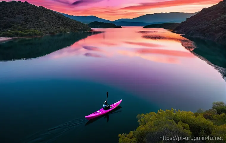 우루과이 자연 관광지 - **"An immersive scene within a dense native Uruguayan forest, reminiscent of Santa Teresa National P...