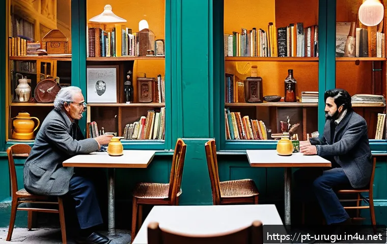 우루과이 유명 작가 - A vivid and atmospheric literary scene set in 20th-century Uruguay during a period of political tens...